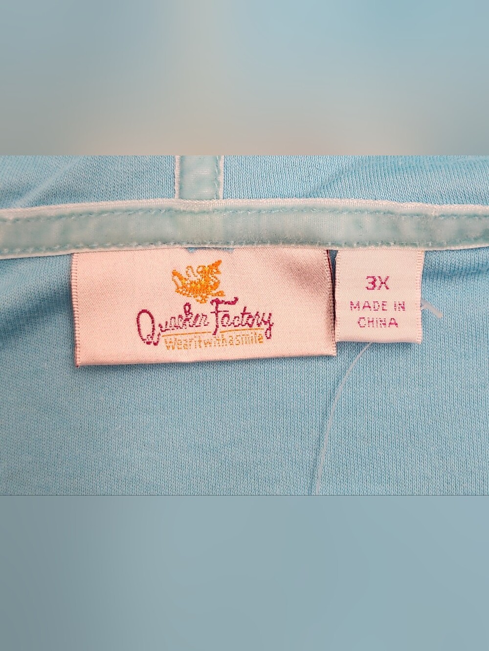 Quacker Factory Women’s Blue Sequin Zip-Up Hoodie Jacket 3X New Sparkle Glam - Picture 3 of 11